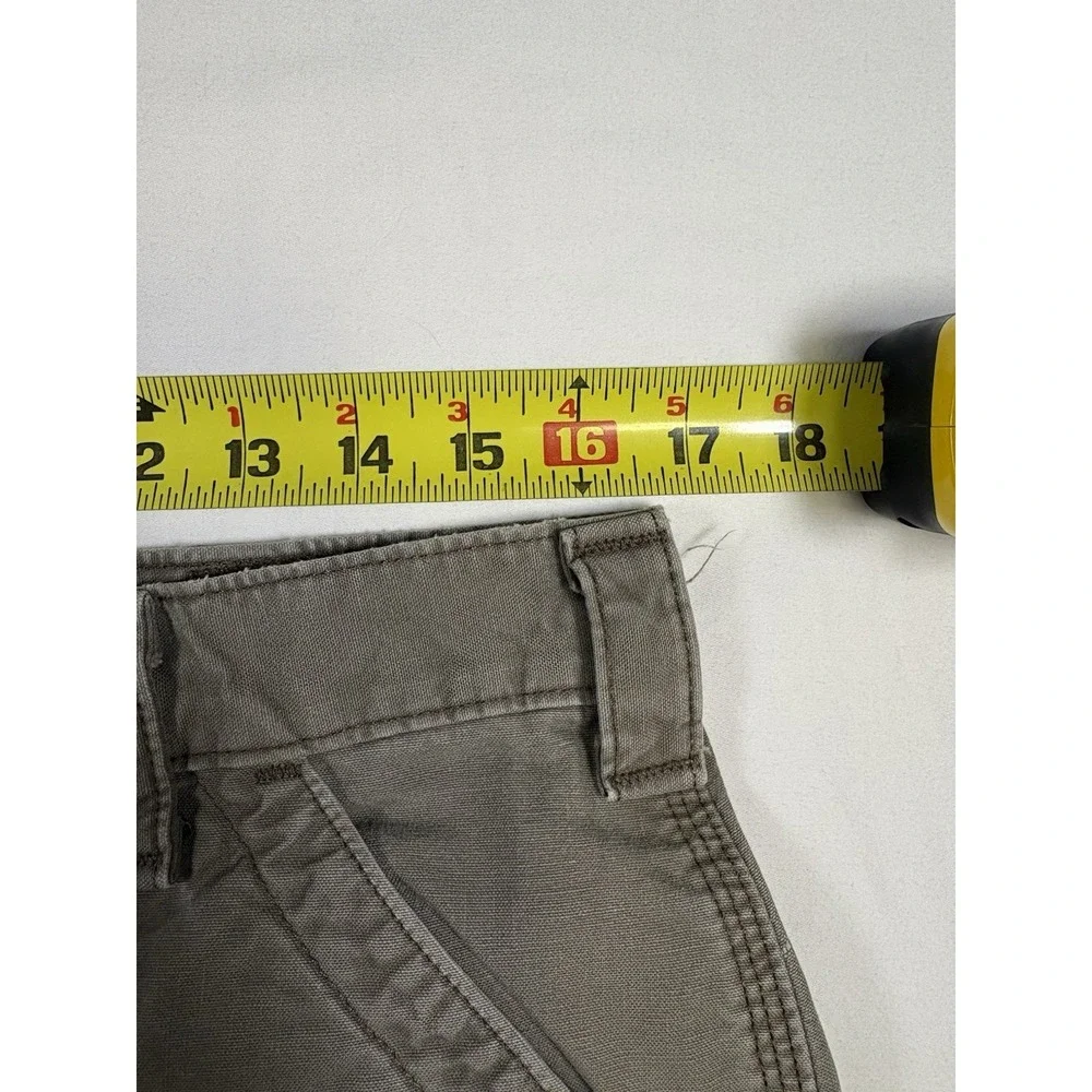 Carhartt B151 LBR Canvas Carpenter Pants Mens 35x32 Light Brown Work Dungaree
